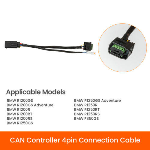 CAN-Controller-4pin-Connection-Cable LOBOO Kabel 4-pinowy do sterowania reflektorami BMW 850/1200/1250 za pomocą oryginalnego kontrolera BMW