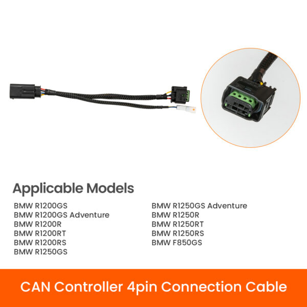 LOBOO Kabel 4-pinowy do sterowania reflektorami BMW 850/1200/1250