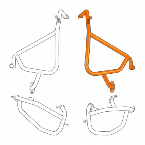 LOBOO Crash Bar boczne oraz osłony chłodnicy do CFMOTO 700MT ADV (2025-) czarne (10.3.01613.001.11)