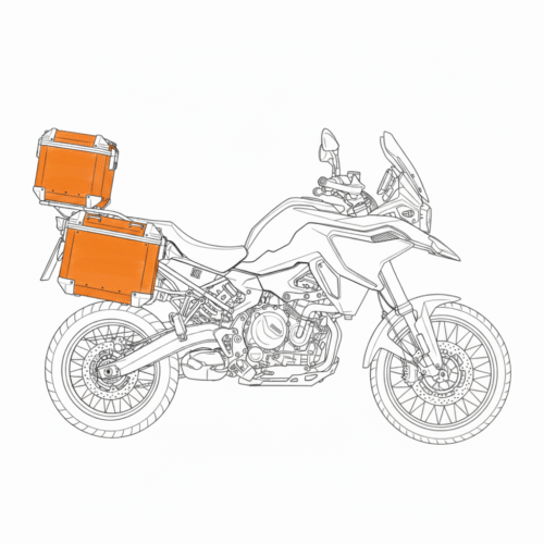 loboo-kategoria4 LOBOO Crash Bar boczne oraz osłony chłodnicy do CFMOTO 700MT ADV (2025-) czarne (10.3.01613.001.11)