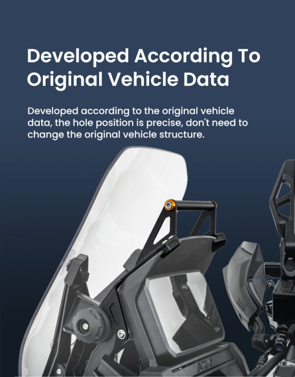 LOBOO Zestaw montażowy GPS do motocykli HONDA FORZA350 (2025-) belka 12mm