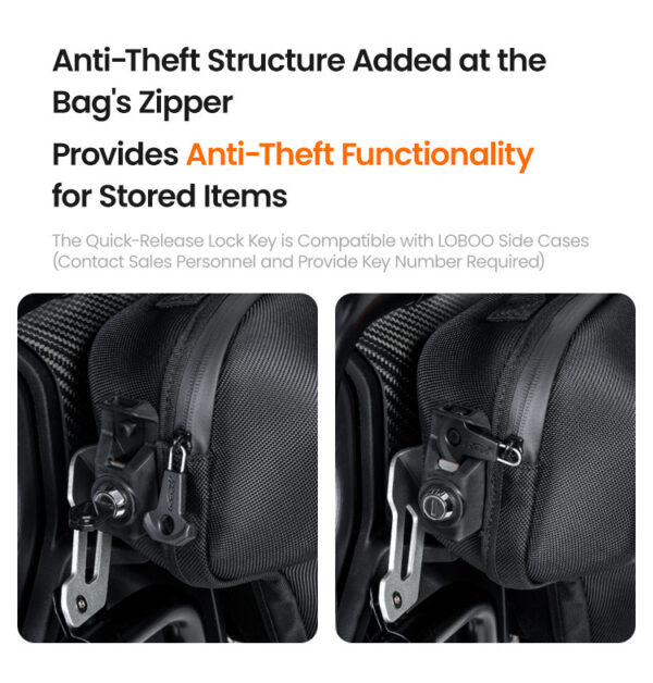 LOBOO boczne przednie torby BMW R1300GS Adventure, czarne, 1 zestaw - 2 szt