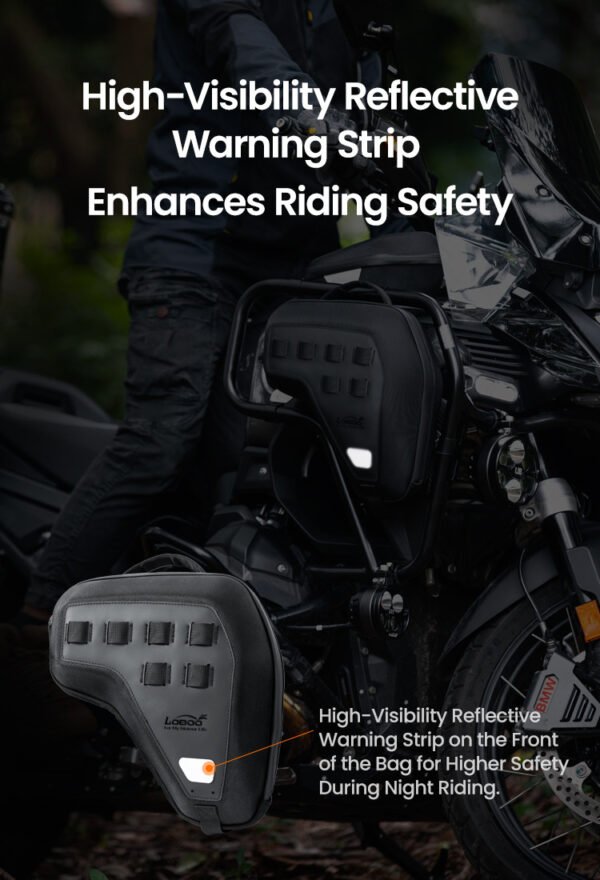 LOBOO boczne przednie torby BMW R1300GS Adventure, czarne, 1 zestaw - 2 szt