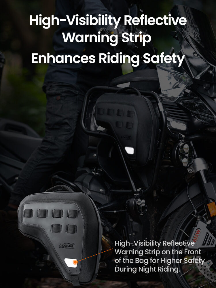 LOBOO boczne przednie torby BMW R1300GS Adventure, czarne, 1 zestaw - 2 szt