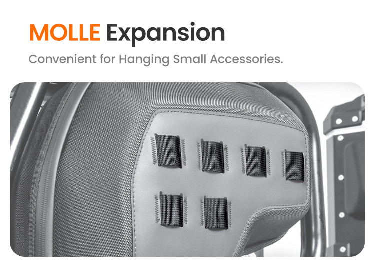 LOBOO boczne przednie torby BMW R1300GS Adventure, czarne, 1 zestaw - 2 szt