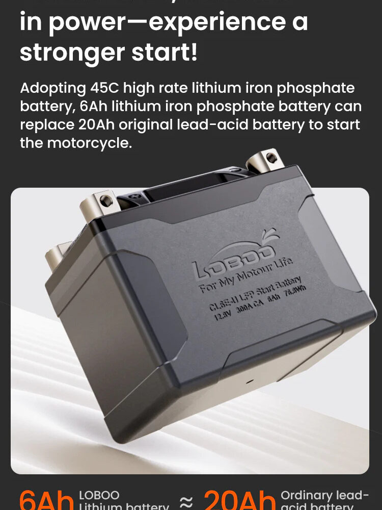 LOBOO Akumulator Litowy CL12F-U 600A 12Ah 150x87x110mm