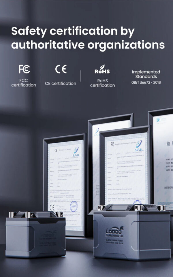 LOBOO Akumulator Litowy CL12F-U 600A 12Ah 150x87x110mm