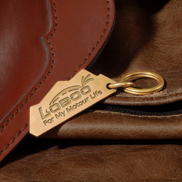 LOBOO Brelok do kluczy miedziany, vintage