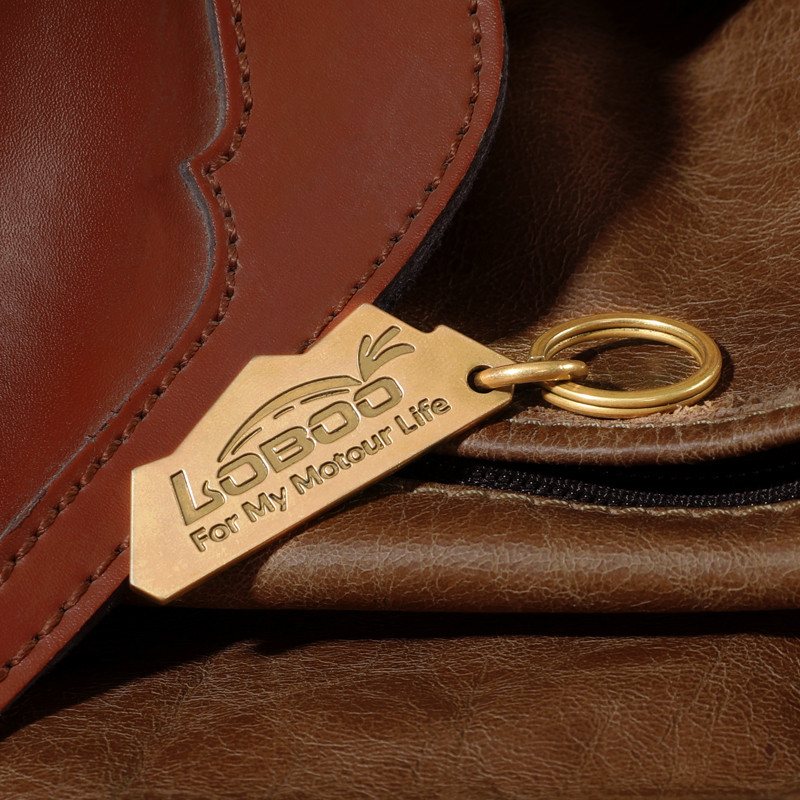 LOBOO Brelok do kluczy miedziany, vintage