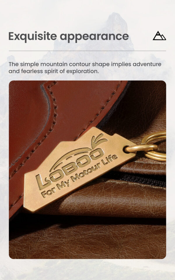 LOBOO Brelok do kluczy miedziany, vintage