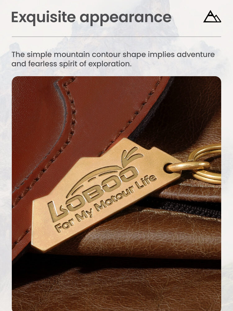 LOBOO Brelok do kluczy miedziany, vintage