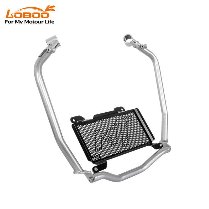 LOBOO Gmole boczne oraz osłony chłodnicy do CFMOTO 700MT ADV (2025-) srebrne