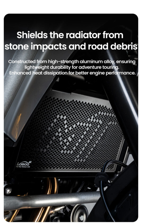 LOBOO Gmole boczne oraz osłony chłodnicy do CFMOTO 700MT ADV (2025-) srebrne