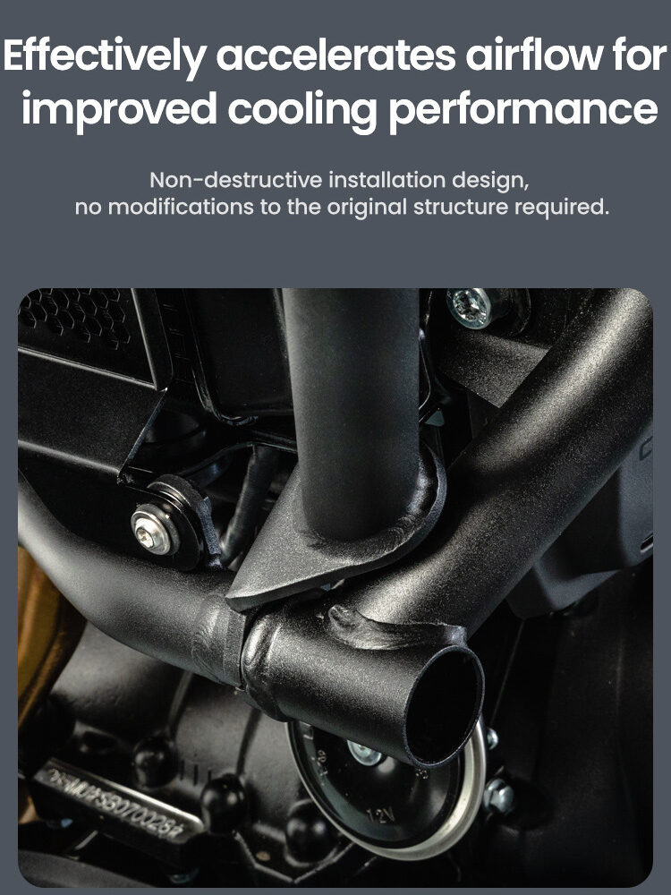 LOBOO Gmole boczne oraz osłony chłodnicy do CFMOTO 700MT ADV (2025-) srebrne