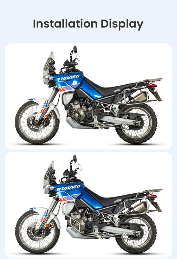 LOBOO Gmole do Aprilia Tuareg660 (2022-) srebrne