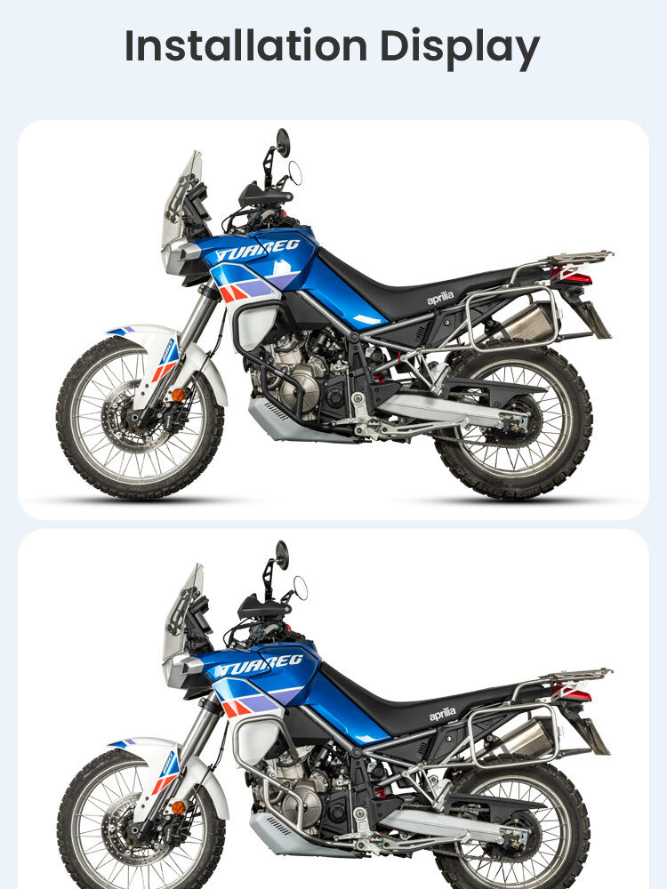 LOBOO Gmole do Aprilia Tuareg660 (2022-) srebrne