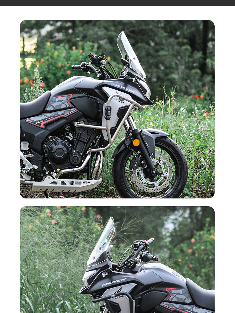 LOBOO Gmole górne do HONDA CB400X (2021-) HONDA CB500X (2019-) srebrne