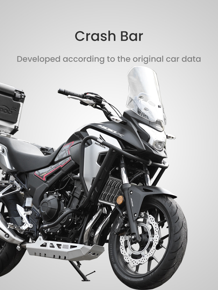loboo-crash-bar-do-honda-cb400x2021-honda-cb500x2019-chg281sxsl LOBOO Gmole dolne i górne do HONDA CB400X (2021-) HONDA CB500X (2019-) srebrne