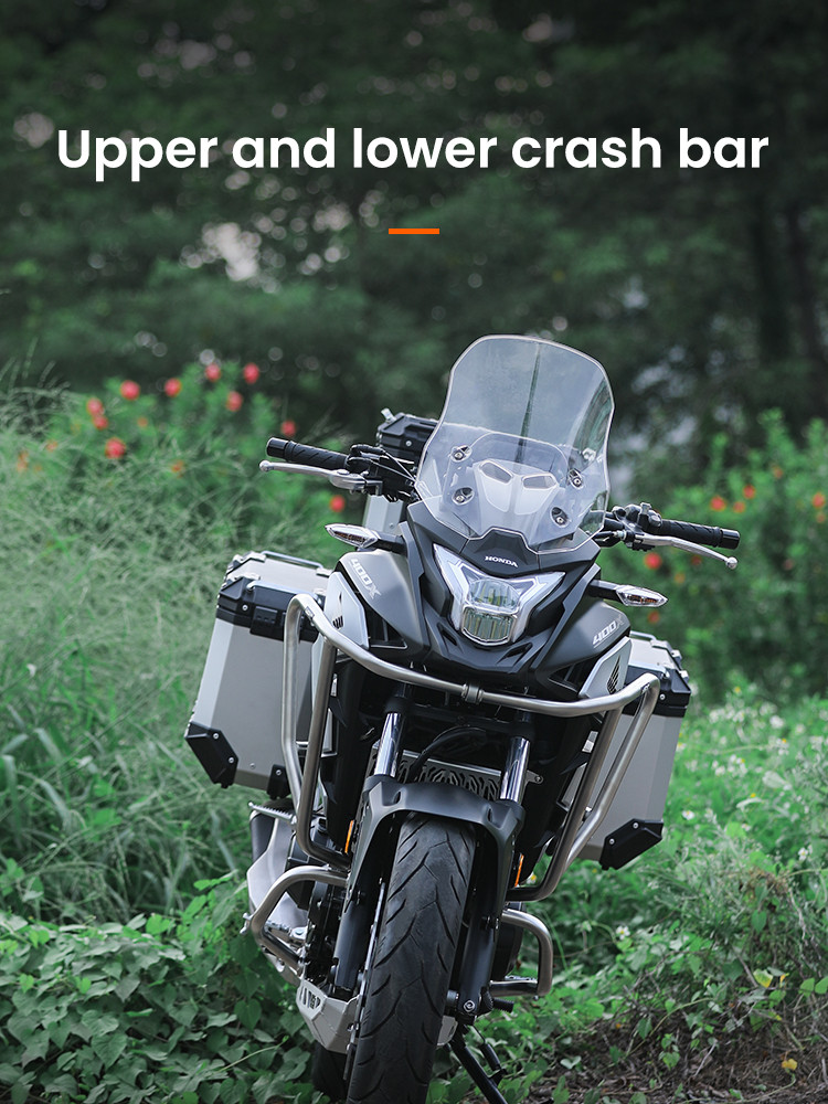 loboo-crash-bar-do-honda-cb400x2021-honda-cb500x2019-chg281sxsl LOBOO Gmole dolne i górne do HONDA CB400X (2021-) HONDA CB500X (2019-) srebrne