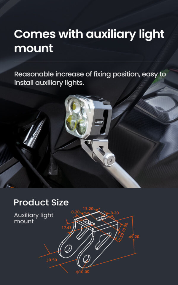 LOBOO Gmole do HONDA FORZA350 (2021-) czarne