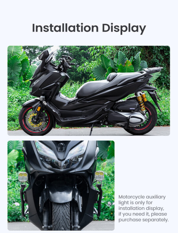 LOBOO Gmole do HONDA FORZA350 (2021-) czarne