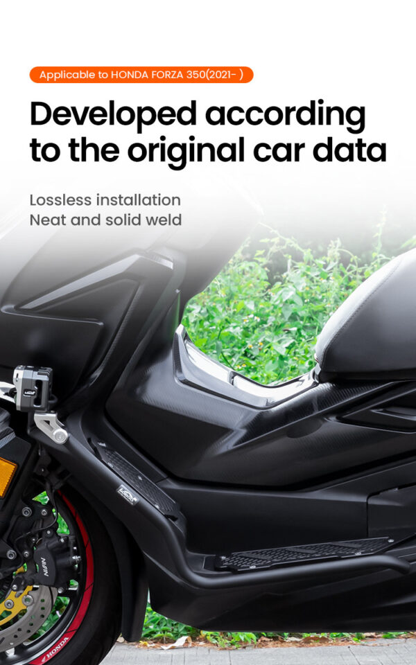 LOBOO Gmole do HONDA FORZA350 (2021-) srebrne