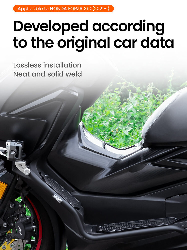 LOBOO Gmole do HONDA FORZA350 (2021-) srebrne