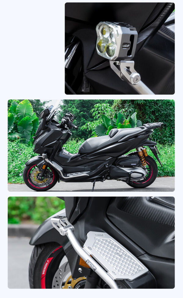 loboo-crash-bar-do-honda-forza350-2021-silver LOBOO Gmole do HONDA FORZA350 (2021-) srebrne