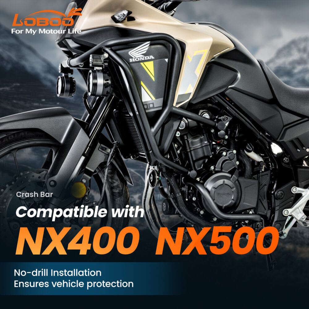 LOBOO Gmole do HONDA NX400 (2024-) HONDA NX500 (2024-) czarne