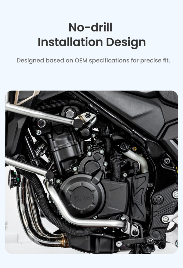 LOBOO Gmole do HONDA NX400 (2024-) HONDA NX500 (2024-) czarne