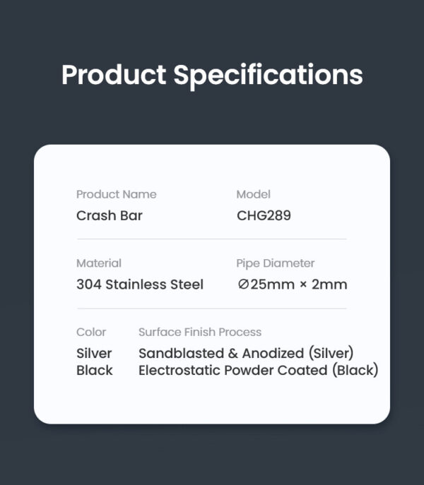 LOBOO Gmole do HONDA NX400 (2024-) HONDA NX500 (2024-) srebrne