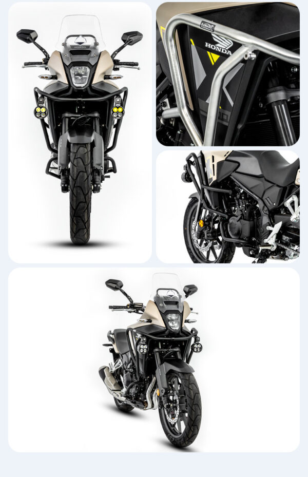 LOBOO Gmole do HONDA NX400 (2024-) HONDA NX500 (2024-) srebrne