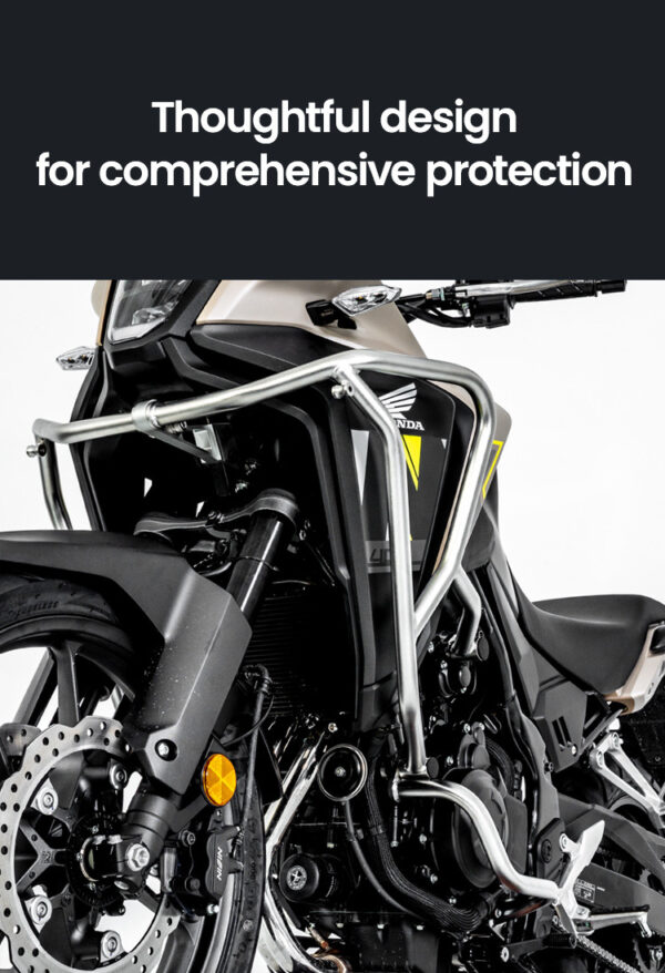 LOBOO Gmole do HONDA NX400 (2024-) HONDA NX500 (2024-) srebrne