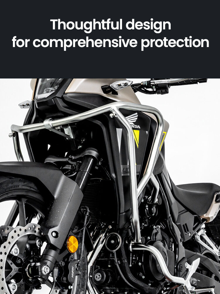 LOBOO Gmole do HONDA NX400 (2024-) HONDA NX500 (2024-) srebrne