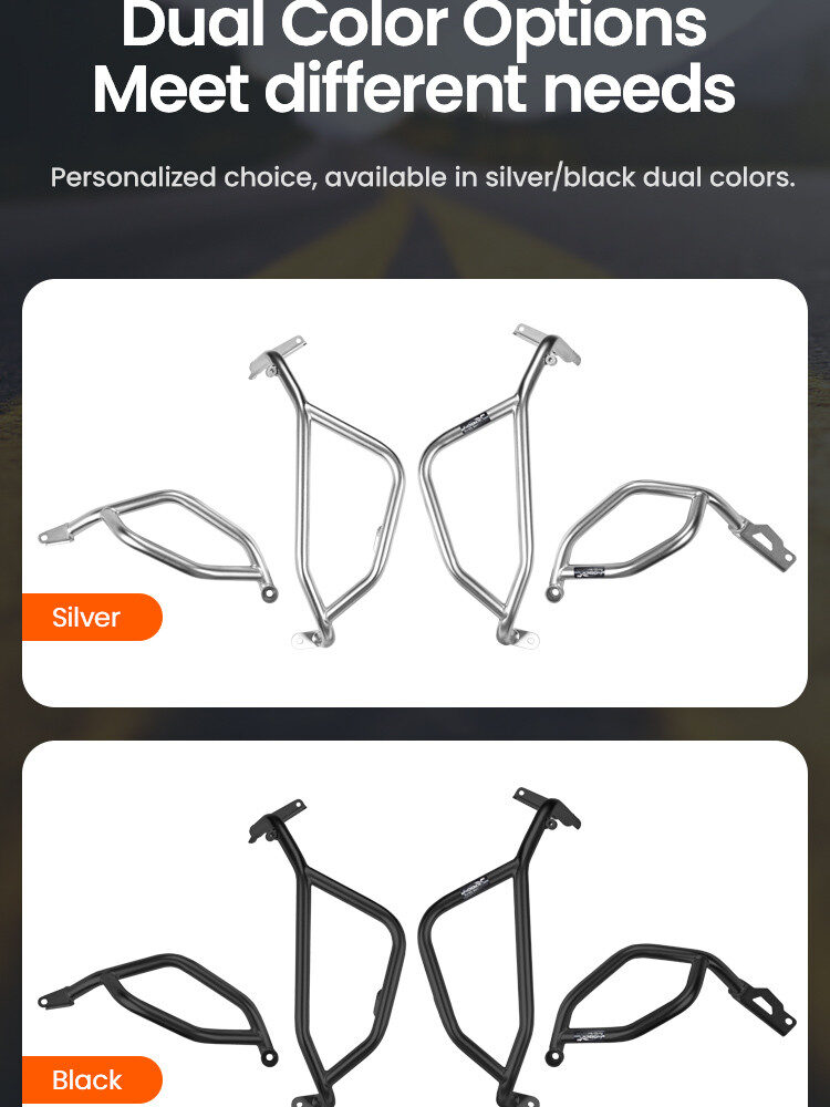 LOBOO Gmole do SUZUKI 800DE (2024-) Srebrne