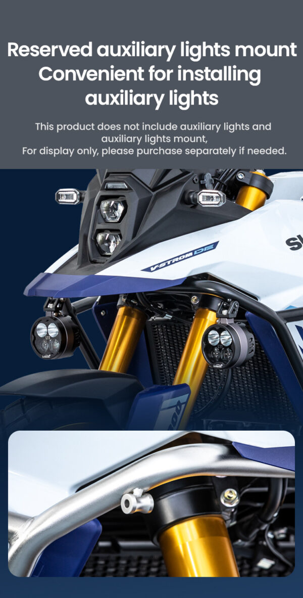 LOBOO Gmole do SUZUKI 800DE (2024-) Srebrne