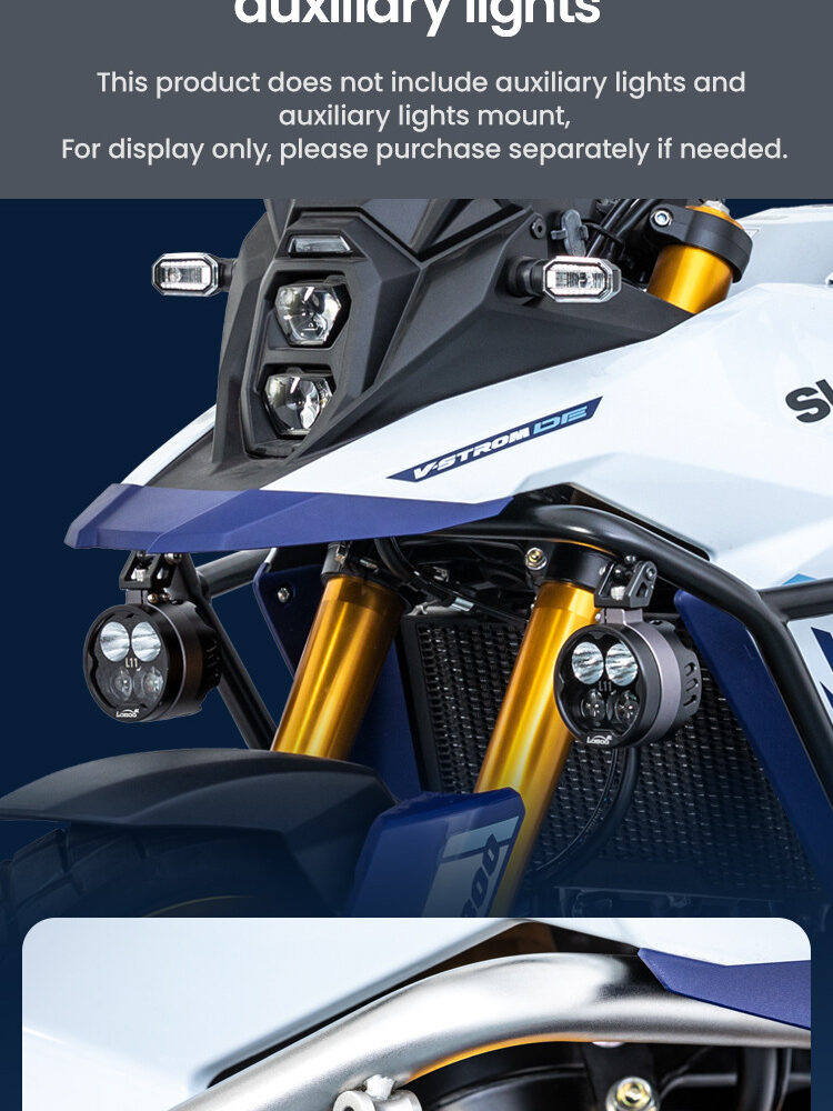 LOBOO Gmole do SUZUKI 800DE (2024-) Srebrne