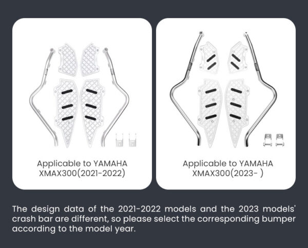 LOBOO Gmole do YAMAHA XMAX 300 (2023-) czarne
