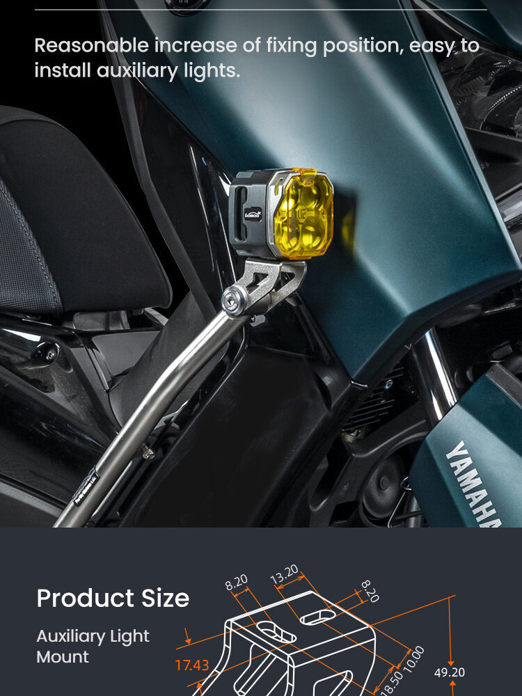 LOBOO Gmole do YAMAHA XMAX 300 (2023-) czarne