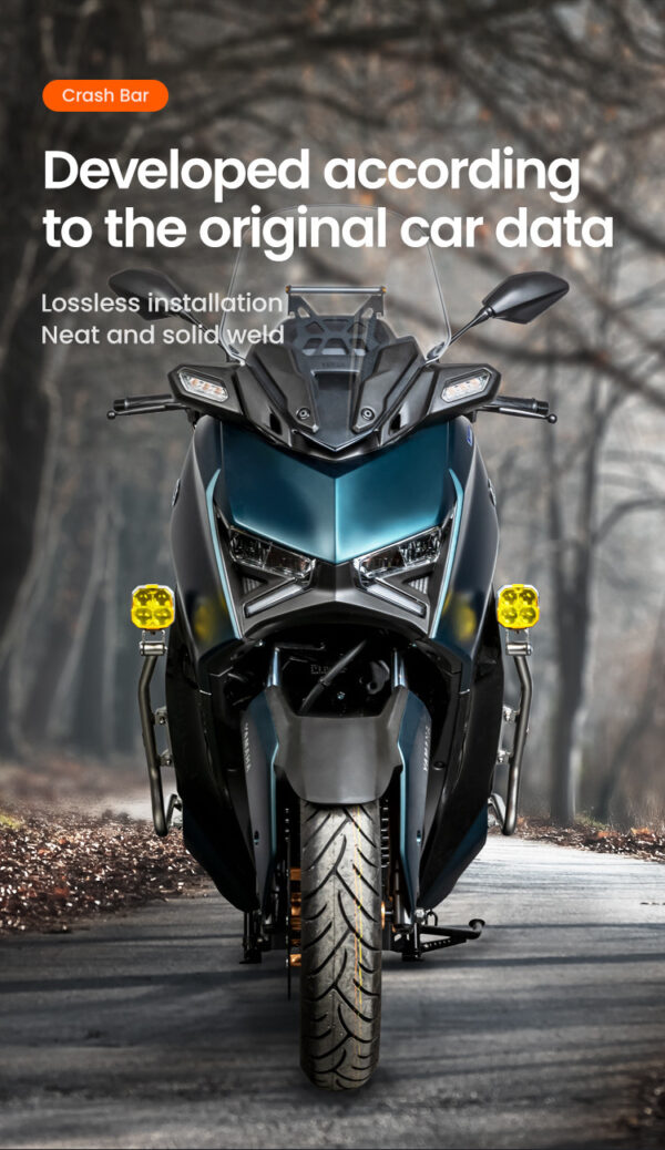LOBOO Gmole do YAMAHA XMAX 300 (2023-) srebrne