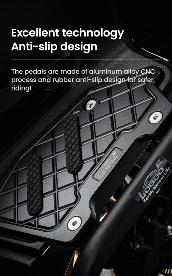 LOBOO Gmole do YAMAHA XMAX 300 (2023-) srebrne