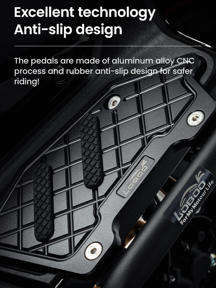 LOBOO Gmole do YAMAHA XMAX 300 (2023-) srebrne