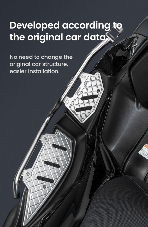 LOBOO Gmole do YAMAHA XMAX 300 (2023-) srebrne