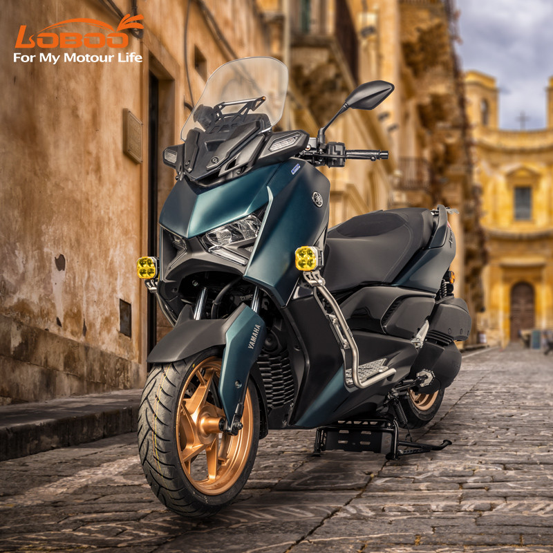 loboo-crash-bar-do-yamaha-xmax-3002023-silver LOBOO Gmole do YAMAHA XMAX 300 (2023-) srebrne