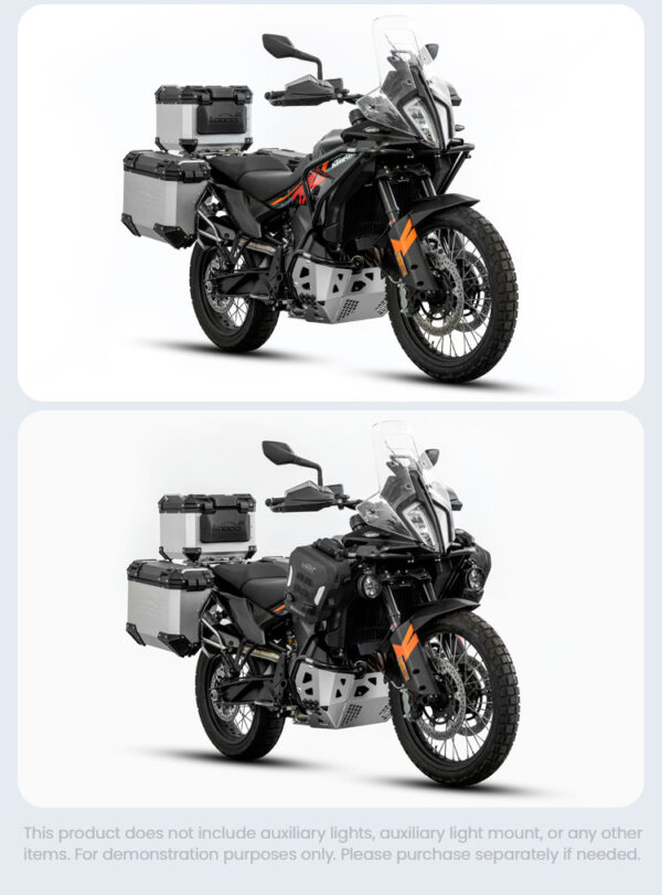 LOBOO Gmole dolne i osłony silnika do KTM 790 Adventure (2024-) KTM 890 Adventure (2023-) pomarańczowe