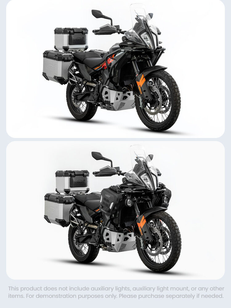 LOBOO Gmole dolne i osłony silnika do KTM 790 Adventure (2024-) KTM 890 Adventure (2023-) pomarańczowe