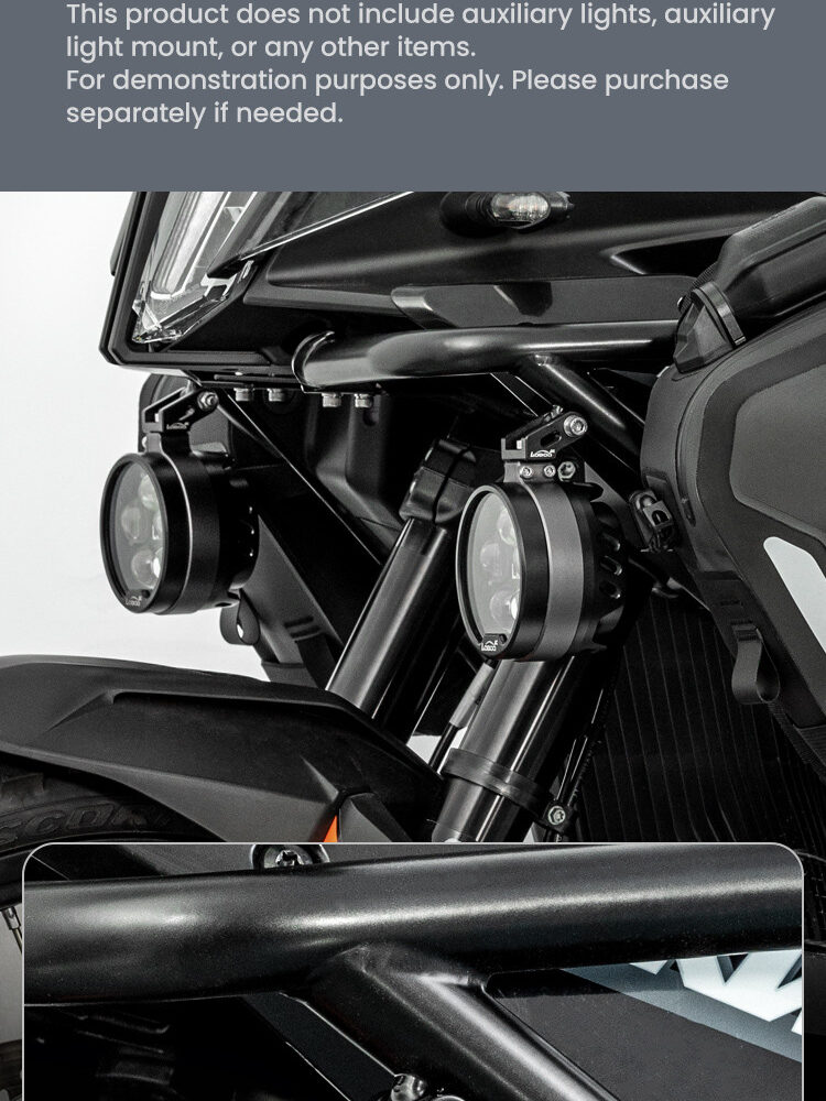 LOBOO Gmole dolne i osłony silnika do KTM 790 Adventure (2024-) KTM 890 Adventure (2023-) pomarańczowe