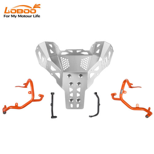 LOBOO Gmole dolne i osłony silnika do KTM 790 Adventure (2024-) KTM 890 Adventure (2023-) pomarańczowe