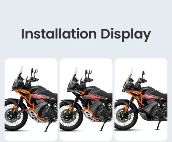 LOBOO Gmole górne do KTM 790 Adventure (2024-) KTM 890 Adventure(2023-) czarne