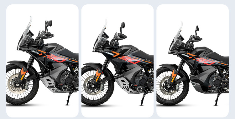 LOBOO Gmole górne do KTM 790 Adventure (2024-) KTM 890 Adventure(2023-) czarne